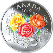 2019 Colourised Proof Set of Fine Silver Coins /'Classic Canadian Coins/' 18800